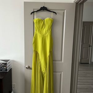 Brand New Strapless Bandage Embellished Gown!